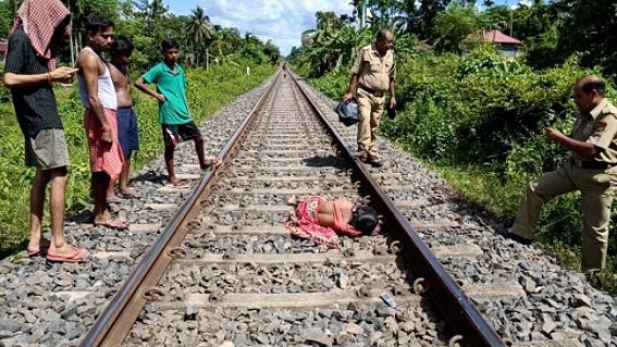Teliamura : Unknown dead body of a woman with an injured child recovered from Railway track Teliamura : Unknown dead body of a woman with an injured child recovered from Railway track